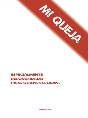 cover image of Mi queja
